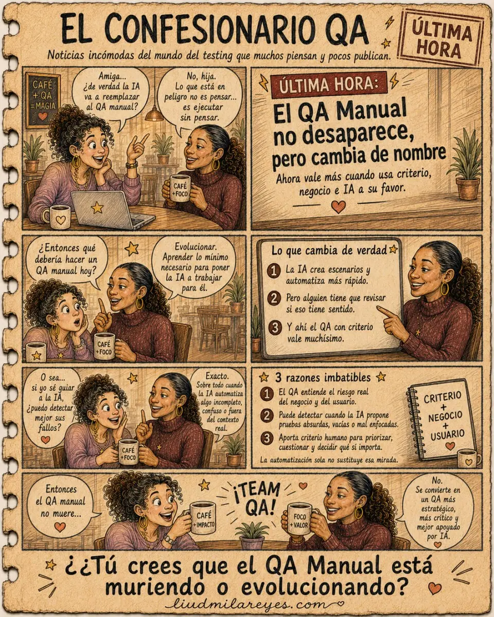 ¿El QA manual está muriendo? Por qué la IA no sustituye el criterio en testing